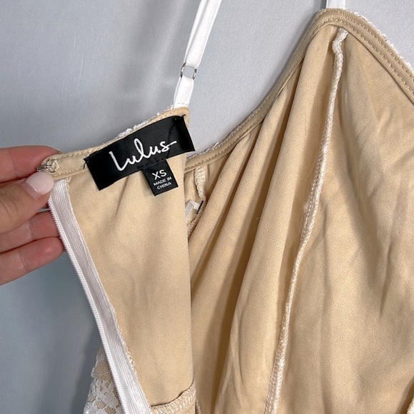 Lulus Heartfelt Thoughts White Lace Sleeveless Bodycon Midi Dress size XS NWT - Picture 7 of 10